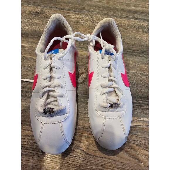 Nike Cortez Basic SL (GS) "White Hyper Pink size 7y - Picture 1 of 4